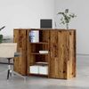 vidaXL Empfangstheke Altholz-Optik 135x50x103,5 cm Holzwerkstoff 3324194 Bild 3
