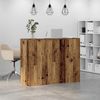 vidaXL Empfangstheke Altholz-Optik 135x50x103,5 cm Holzwerkstoff 3324194 Bild 4
