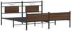 vidaXL Metallbett ohne Matratze Braun Eichen-Optik 183x213 cm 3325137 Bild 5