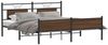 vidaXL Metallbett ohne Matratze Braun Eichen-Optik 183x213 cm 3325137 Bild 3