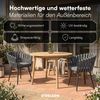 STEELSØN 'Tarian' Gartenstuhl im Rope Design, 2er-Set, dunkelgrau, Loungesessel bis 120 kg belastbar, inkl. Sitzkissen, wetterfest & höhenverstellbar Bild 5