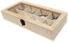 Yudu Aufbewahrungsbox Schmuckkästchen Sammelkasten mit 8 Fächern Deckel Holz Bild 3