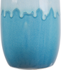 Blumenvase CHALCIS Steinzeug 25 cm Blau Bild 5