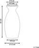 Blumenvase CHALCIS Steinzeug 25 cm Blau Bild 2