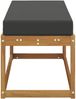 vidaXL Outdoor Hockerbank Natur und Anthrazit 115 x 43 x 45 cm 900672 Bild 4