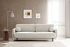 Selsey 'Ovals' 3-Sitzer Schlafsofa mit Samt, Creme Bild 2