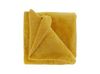 Teddy-Decke 150 x 200 cm » Kuscheldecke 'Torvah' » Wohndecke strahlend gelb » Couchdecke Teddy Fleece Bild 4