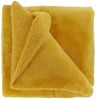 Teddy-Decke 150 x 200 cm » Kuscheldecke 'Torvah' » Wohndecke strahlend gelb » Couchdecke Teddy Fleece Bild 3