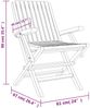vidaXL Gartenstühle 8 Stk. Klappbar 61x67x90 cm Massivholz Teak 3155057 Bild 5
