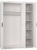 Elena 3-türig Kleiderschrank Drehtürenschrank Wäscheschrank Schrank Sonoma Eiche Bild 3
