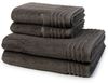 Vossen Vienna Style Supersoft 4 tlg. Frottier-Set - 2 X Handtuch (50 X 100cm), 2 X Duschtuch (67 X 140cm) - 620 g/m2 - Slate grey Bild 1