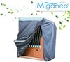 Miganeo 'Deluxe' Strandkorbabdeckung mit Reißverschluss, Polyester 420D blau, 170 x 130 x 100 cm Bild 2