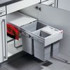 HAILO Abfallsorter 40 (20 + 2x10) Liter RAUMSPAR TANDEM COMFORT ab 40 cm Schrankbreite Bild 5