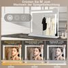 ZMH Hollywood Schminkspiegel mit Beleuchtung - 50x40cm Dimmbare LED Spiegel mit 3 Farblichtmodi, 5 Facher Vergrößerung Spiegel, USB Anschluss für Schlafzimmer, Ankleidezimmer Bild 3