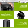 Juskys Automatik Mülleimer mit Bewegungssensor, wasserdicht, Stahl, Schwarz, 70 Liter Bild 4