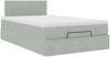 vidaXL Ottoman-Bett mit Matratze & LEDs Hellgrau 120x200 cm Samt 3312542 Bild 5