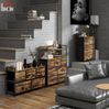 Kommode 98 x 29 x 63 cm mit 5 Stoffschubladen - Aufbewahrungsschrank in Braun mit Ablage Bild 3