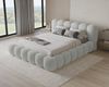 Chilly Möbel Polsterbett Stone Grau Bouclé Stoff 140x200 cm mit Stauraum Quelle 83 Bild 2