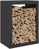 vidaXL Brennholzregal Schwarz 60x40x80 cm Stahl 850996 Bild 3