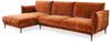 Ecksofa Designersofa MADISON in Stoff Dress Me Kupfer Ottomane Links Bild 2