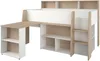 Vente-unique - APOLINO Bett Holz, Platte BeigeWeiß - B 133,3 cm x H 139,9 cm x L 208,4 cm Bild 4