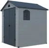 Vente-unique - CESIO Gartenhaus Harz GrauGrau - B 180 cm x H 180 cm x L 176 cm Bild 2