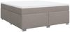vidaXL Boxspringbett mit Matratze Taupe 180x200 cm Stoff 3285155 Bild 2
