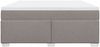 vidaXL Boxspringbett mit Matratze Taupe 180x200 cm Stoff 3285155 Bild 4