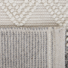 Teppich Wolle beige grau 160 x 230 cm geometrisches Muster Kurzflor BOZOVA Bild 5
