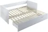 Vente-unique - ALFIERO Bett Holz, Platte Weiß - B 98 cm x H 84,5 cm x L 200 cm Bild 5