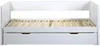 Vente-unique - ALFIERO Bett Holz, Platte Weiß - B 98 cm x H 84,5 cm x L 200 cm Bild 4