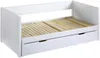 Vente-unique - ALFIERO Bett Holz, Platte Weiß - B 98 cm x H 84,5 cm x L 200 cm Bild 3