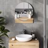 Badezimmerspiegel Elyra Goldkraft Eiche 40 x 47.5 cm mit Ablage Vicco Bild 3