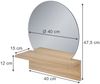 Badezimmerspiegel Elyra Goldkraft Eiche 40 x 47.5 cm mit Ablage Vicco Bild 2