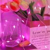 Rosnek LED-Lichterkette 1-5M, 10M, Kupferdraht, wasserdicht,batterie, für Schlafzimmer Garten, transparent, Party Hochzeit Weihnachten Dekorationen Bild 3