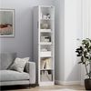 MC Star Hochschrank Badezimmerschrank hoch Badschrank schmal mit 2 Türen (Verstellbare Regale für Badezimmer, Wohnzimmer 40 x 35 x 180 cm Weiß) Bild 2