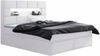 Stylefy Comfy Boxspringbett Velours 140x200 cm Weiß Bild 3
