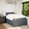 vidaXL Boxspringbett mit Matratze Dunkelgrau 120x200 cm Samt 3290023 Bild 5