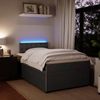 vidaXL Boxspringbett mit Matratze Dunkelgrau 120x200 cm Samt 3290023 Bild 4