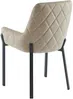 Vente-unique - CAROLONA Stuhl SamtStoff Beige - B 60,5 cm x H 85 cm x L 57 cm Bild 5
