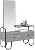 vidaXL Schminktisch mit Schubladen mit Regal Grau Sonoma Holzwerkstoff 8007686 Bild 3