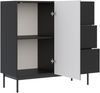 Selsey 'Olio' - Sideboard 1-türig, Schwarz, 100 cm Bild 4