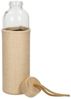 elasto Trinkflasche 700 ml Glasflasche "Natural" Wasserflasche mit softer Hülle, Sportflasche, Für Unterwegs, Bottle, Schule und Arbeit, Hülle Bild 4