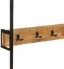 vidaXL Kleiderständer mit Rollen 90x35x190 cm Massivholz Mango Eisen 358580 Bild 5