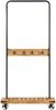 vidaXL Kleiderständer mit Rollen 90x35x190 cm Massivholz Mango Eisen 358580 Bild 2
