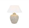 HOME DELUXE Kleine Tischlampe in Steinoptik LENE - Weiß Bild 4