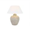 HOME DELUXE Kleine Tischlampe in Steinoptik LENE - Weiß Bild 3