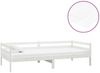 vidaXL Tagesbett mit Matratze 90x200 cm Weiß Kiefer Massivholz [3083575] Bild 2