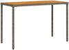 vidaXL Gartentisch mit Akazienholz-Platte Grau 115x54x74cm Poly Rattan 365076 Bild 2