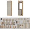 Kühlumbauschrank Fame-Line GrauBeige 60 cm Vicco Bild 5